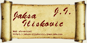 Jakša Ilišković vizit kartica